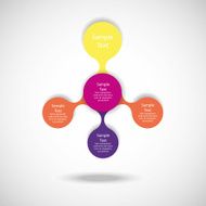 metaball colorful round diagram infographics N170