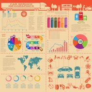 Car service repair Infographics N38