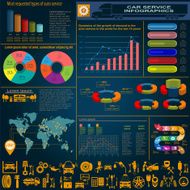 Car service repair Infographics N39