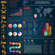Car service repair Infographics N40