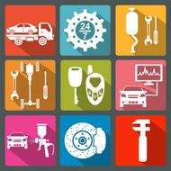 Set of car service icons N7