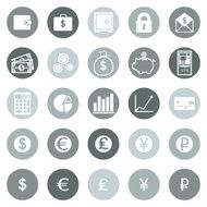 Vector Set of Finance Icons N10