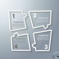 Abstract White Window Cycle Infographic Design N2