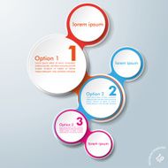 Infographic Design Colored Chains 3 Options
