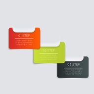 Abstract business info graphics template with icons N178