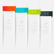 Abstract business info graphics template with icons N183