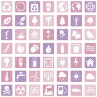 Vector Set of Ecologic Icons N14