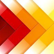 Abstract red orange and yellow shiny rectangle shapes background