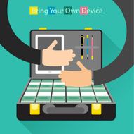 Open suitcase full of money business illustration