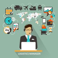 Logistics Manager Freelance infographic