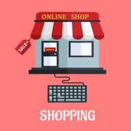 online shopping flat design N4