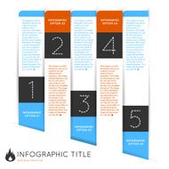 Infographics options banner steps set with icons N5