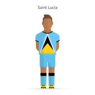 Saint Lucia football player Soccer uniform N2