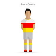 South Ossetia football player Soccer uniform N2