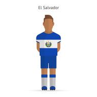 El Salvador football player Soccer uniform N2
