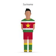 Suriname football player Soccer uniform N2