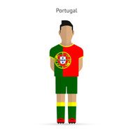Portugal football player Soccer uniform N2
