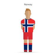 Norway football player Soccer uniform N2
