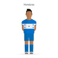 Honduras football player Soccer uniform N2