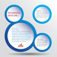 Modern business circle style options banner Vector Illustration