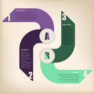 Cool infographic design with arrows N2