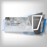 Infographic banner origami styled vector N34