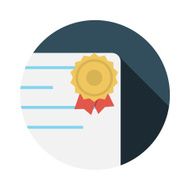 Flat Design Concept Vector Quality Sign Illustration With Long S