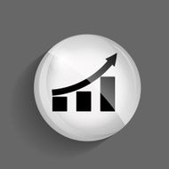 Diagramm Glossy Icon Vector Illustration N3