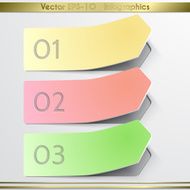 Modern vector arrow sticker infographics elements N3