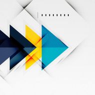 Modern glossy triangles business layout N39