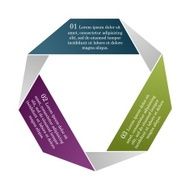 Modern business origami style banner N6