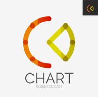 Minimal line design icon chart graph icon N13