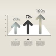 Example of business graph Infographics chart N3