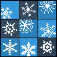 Snowflake Flat Icons for Web and Mobile N2