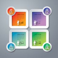 Infographics vector design template N408