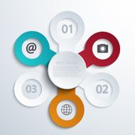 vector modern busainess infographic N17