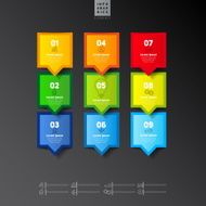 Modern infographics options banner N814