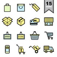 Packaging icons set N2