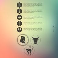 veterinary infographic with unfocused background N117