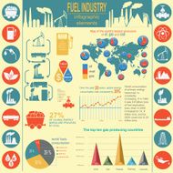 Fuel industry infographic set elements for creating your own in N7
