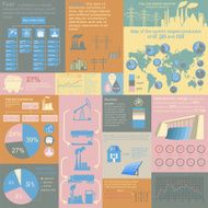 Fuel and energy industry infographic set elements N11