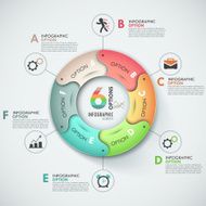 Modern infographics options banner N815