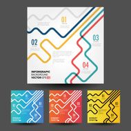 Vector line business concept template N21