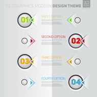 Vector Infographic timeline report template with icons N2