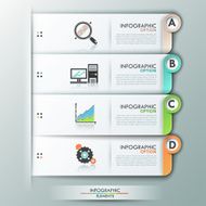 Modern infographics options banner N816