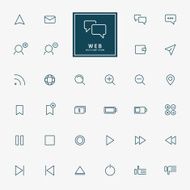 32 web minimal outline icons N2