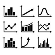 Business Infographic Graph Icons Set Vector