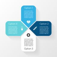 Vector circle plus sign infographic Template for diagram graph presentation N11