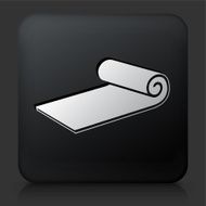 Black Square Button with Workout Mat Icon