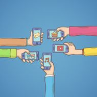 Mobile apps with hands